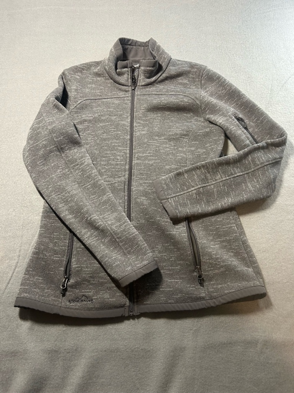 Eddie Bauer Gray Sherpa-Lined Jacket Size Medium